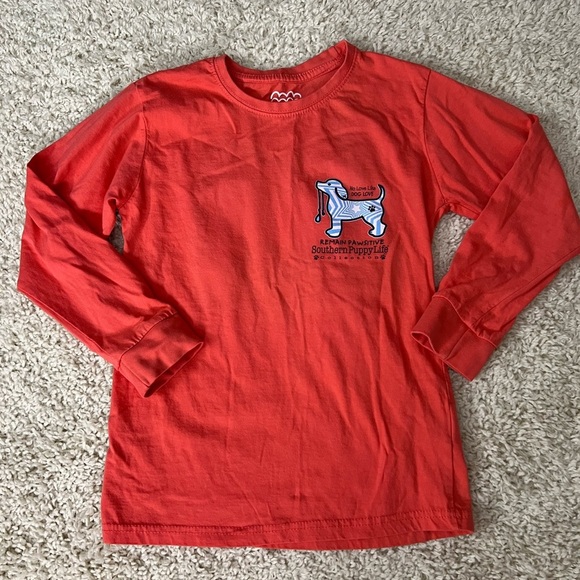 Size Large Exist Kids Puppy Love Long Sleeve Tee GUC - Picture 1 of 6